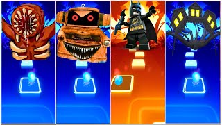 Bridgeworm🆚Blightning Mcqueen Car🆚Lego Batman🆚House Head - Coffin Dance