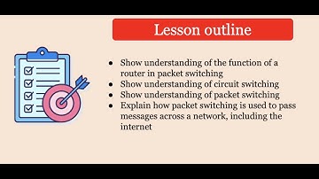 Year 13 Lesson 8 - Circuit Switching and Packet Switching