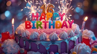🎂 Happy 16th Birthday Song | Sweet Sixteen Celebration  | Fun Birthday Song for Teens