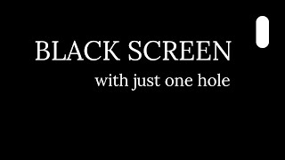 BLACK SCREEN with just one hole - 3 hs - rain sound - healing - relax - deep sleep