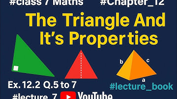 #class 7 Maths #Chapter_12 The Triangle And It