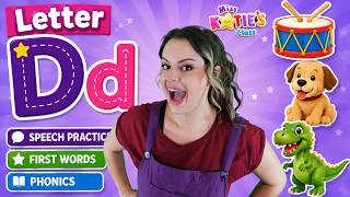 Learn the Letter D with Miss Katie 🗣️ Phonics, First Words & Speech Practice for Toddlers