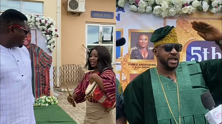 SEE THIS TALENTED FEMALE TALKING DRUMMER THAT SHOCKED MUYIWA ADEMOLA AS ODUNLADE SAW HIM DANCING