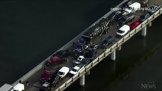 Huge chain-reaction crash closes Chesapeake Bay Bridge