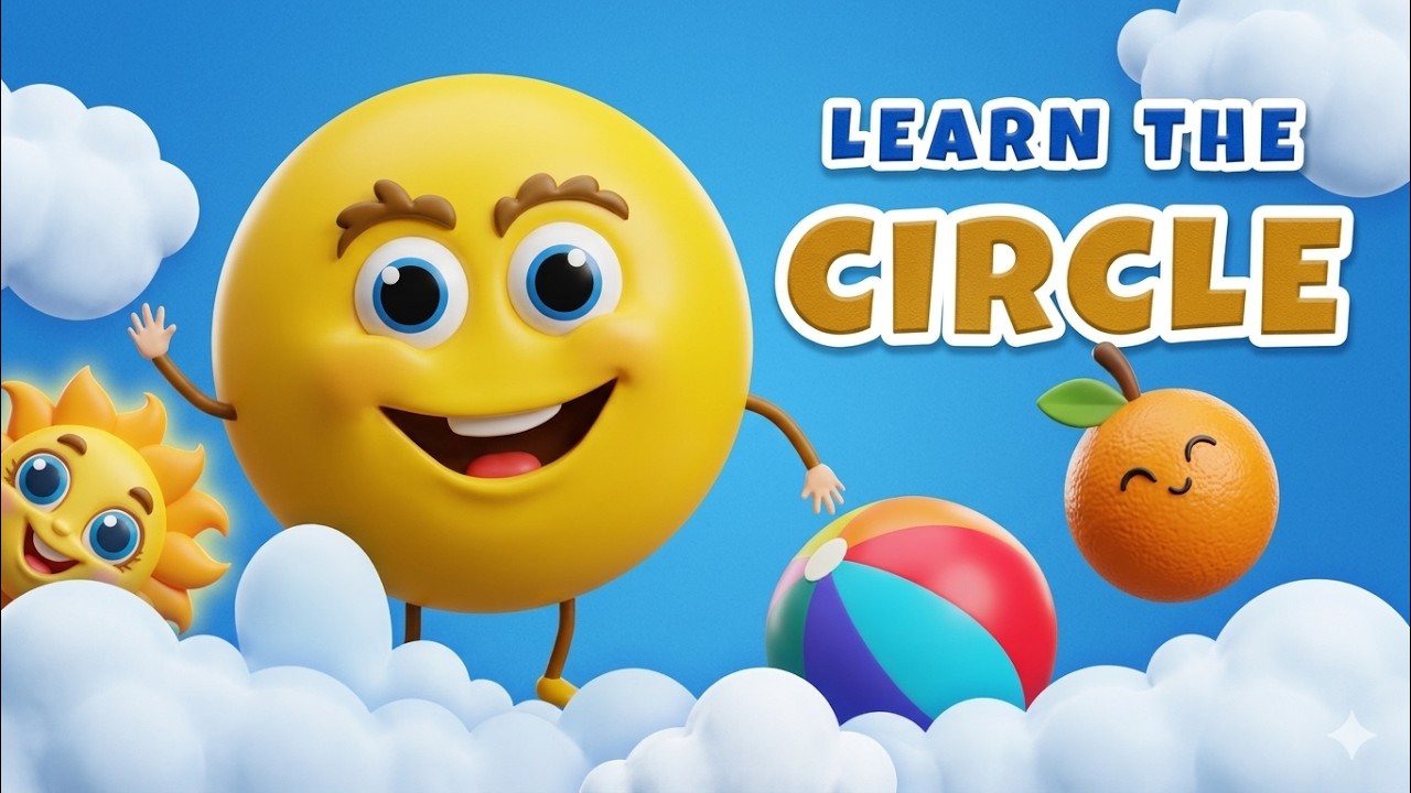 Learn the Circle 🟡 | Shapes for Kids | Sun, Orange, Ball and More - YouTube