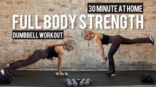 30 Minute Full Body Strength Workout | Dumbbells Only | Low Impact | No Repeats Tri-sets