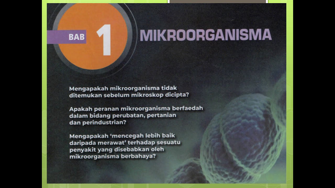 Sains Tingkatan 5 KSSM Bab 1 Mikroorganisma (1.1)  YouTube