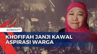 Gubernur Jatim Khofifah Temui Massa, Janji Kawal Aspirasi Masyarakat | SAPA PAGI