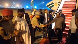 PRESIDENT TINUBU RETURNS TO ABUJA AFTER a 2 WEEK PRIVATE VISIT TO FRANCE