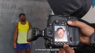 BTS of Pierre photography and Craig Rowe