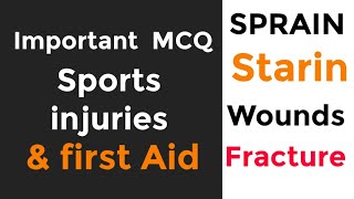 MCQ I Sports Injuries I First aid I sports Medicine screenshot 1