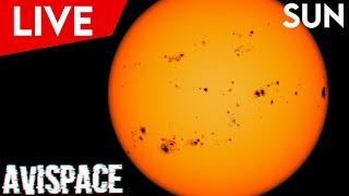 See huge sunspot groups live! | Sun livestream | 21.04.2022