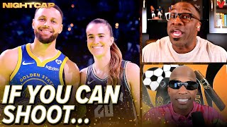 Unc & Ocho react to Steph Curry beating Sabrina Ionescu in NBA vs. WNBA shootout | Nightcap