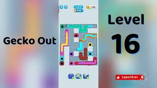 🎮 Gecko Out Level 16 Walkthrough | Go Answer 🦎