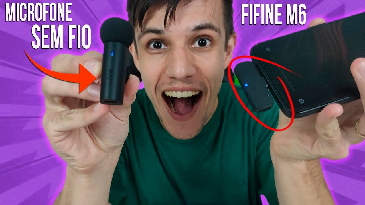 Microfone SEM FIO FIFINE M6 REVIEW COMPLETO BOM E BARATO VALE A PENA 