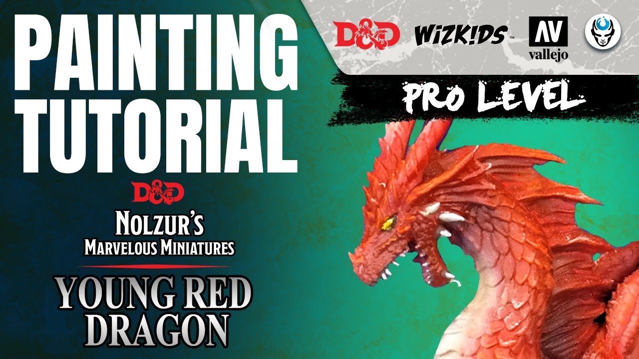 WizKids Dungeons & Dragons Nolzur's Marvelous Young Red Dragon miniatura 14 cm 