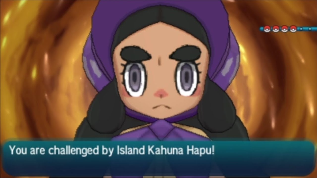 Pokémon Sun/Moon - Island Kahuna Hapu - YouTube