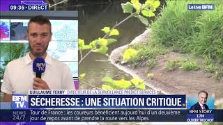 Interview BFM TV du 22 juillet 2019 : Deux épisodes de canicule en moins d'un mois