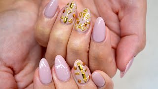 How to do Heavy Metal Nude Nails Como hacer diseno de unas de metal