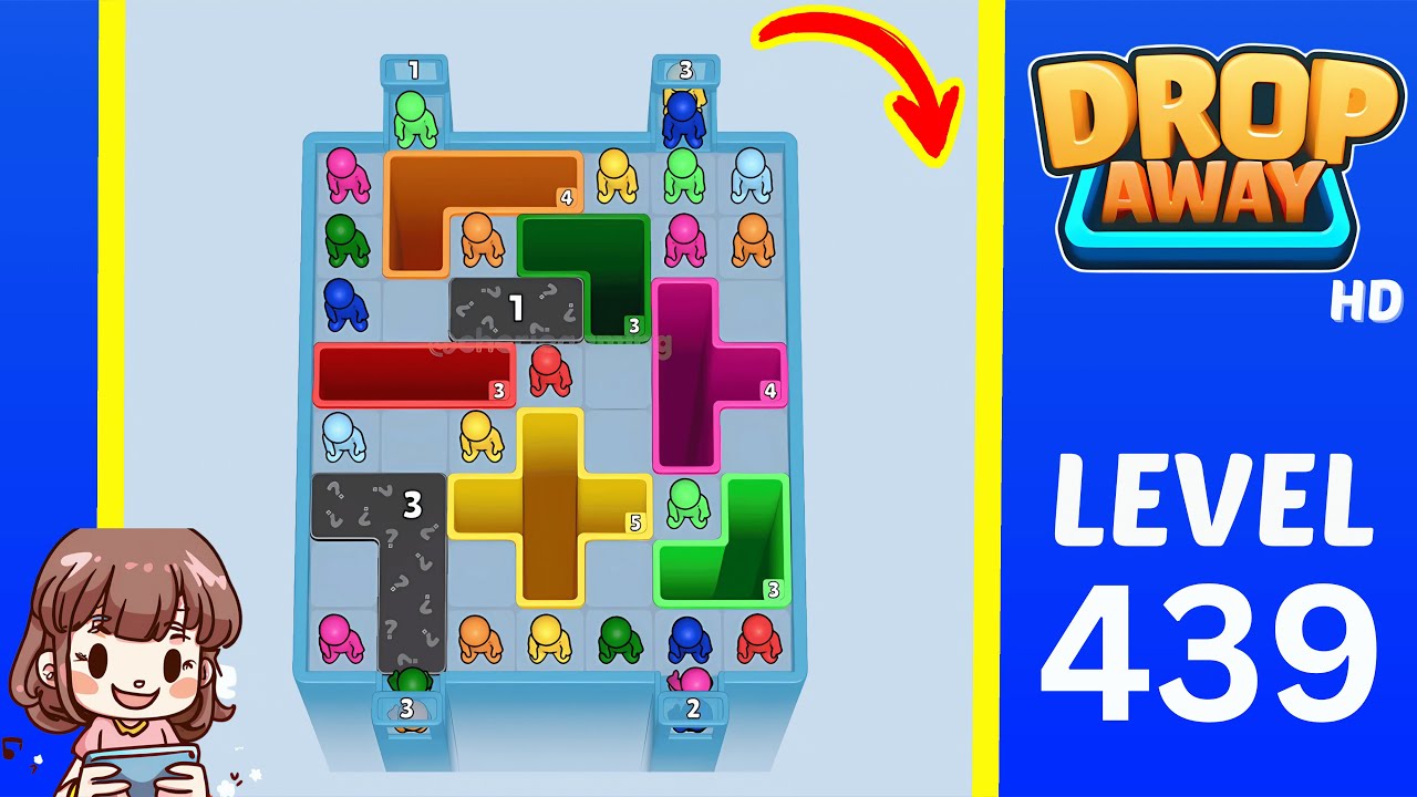 Drop Away Level 439 Solution Walkthrough