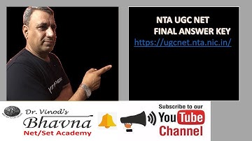 NTA UGC NET FINAL ANSWER KEY....HOW TO DOWNLOAD..