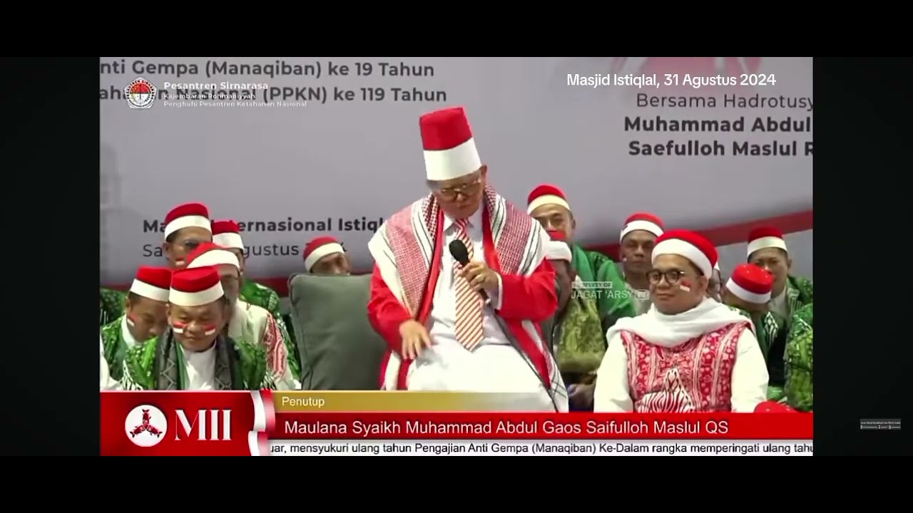 Pangersa Abah Aos di Masjid Istiqlal Jakarta (manaqib)