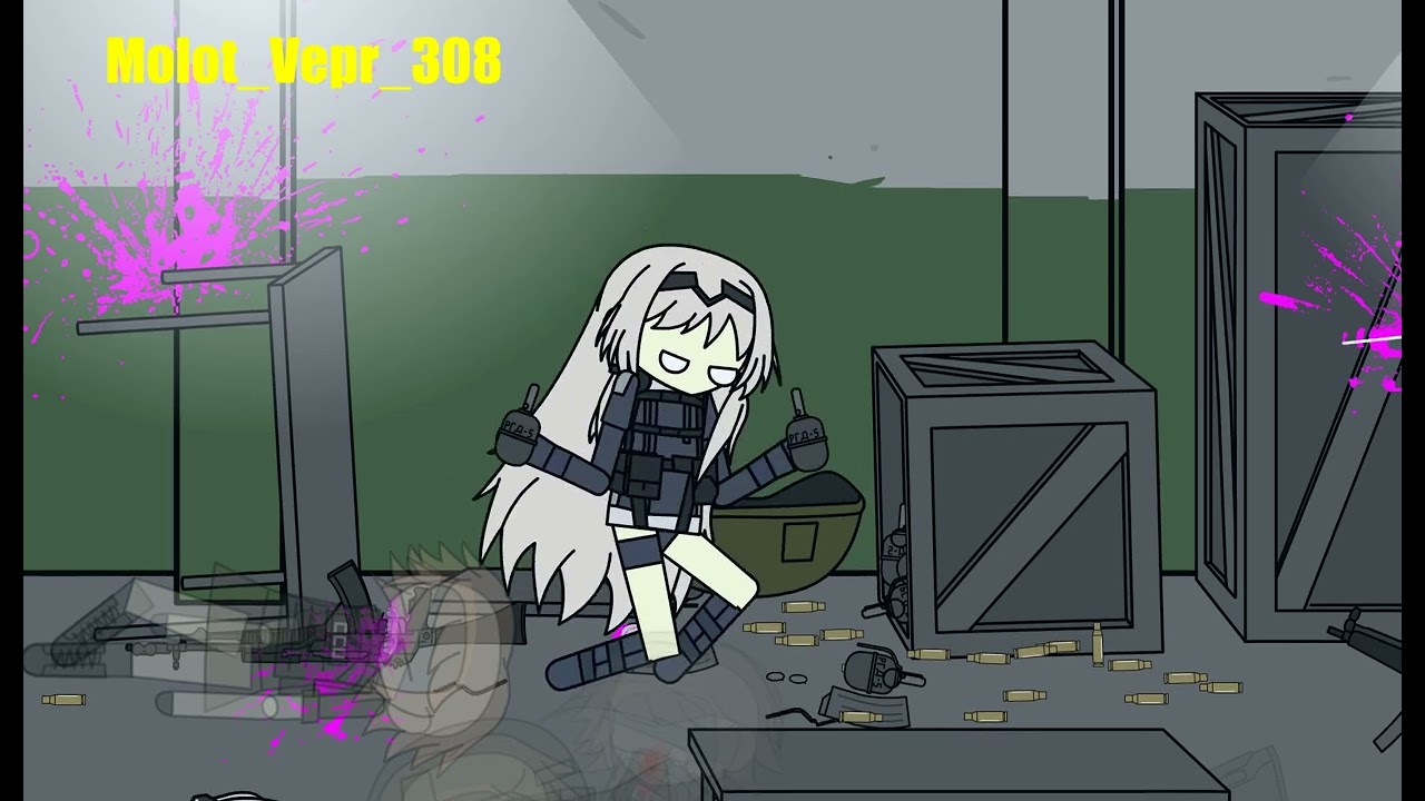 AK-12 and AN-94 vs bunch of Chihiro Fujisakis