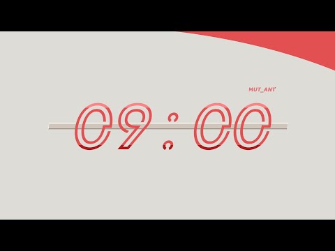 9 Minute Count Up Timer (alarm clock sound)