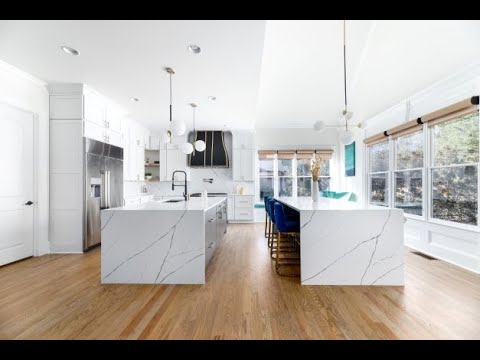Decatur Kitchen Reno - Dazzling Double Island - YouTube
