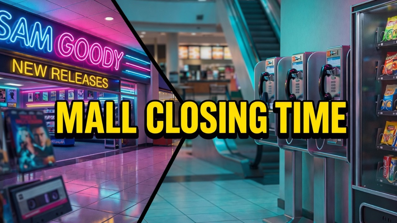 Mall Closing Time 🌙 Quiet 90s Nostalgia Ambience (No Music) - YouTube