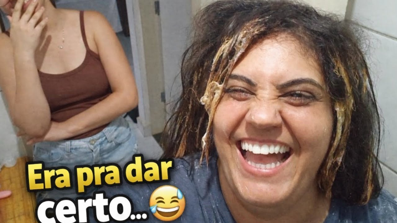 Era pra dar certo… 😅 | rindo de desespero/Tentando fazer cabelo em casa