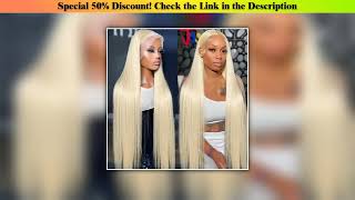 Review 30 40 Inch Hd Transparent Blonde Straight 13X4 13X6 Lace Front Human Hair Wigs Brazilian Lac