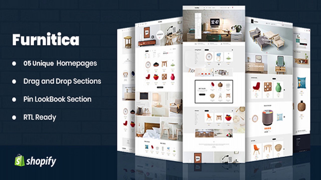 Furnitica - Minimalist Design Responsive Shopify Theme For Furniture, Decor, Interior | Themeforest