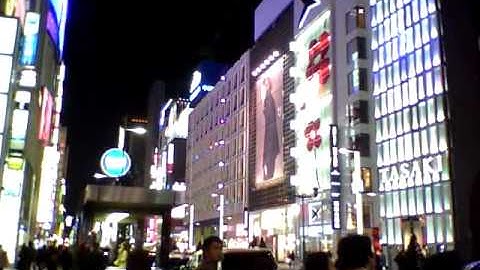 20101109_夜の銀座四丁目交差点