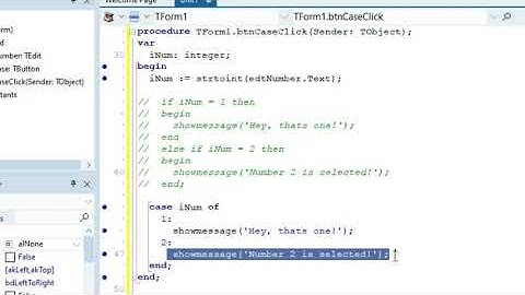 Case statements - Delphi Tutorial (Part 21) [Remake]