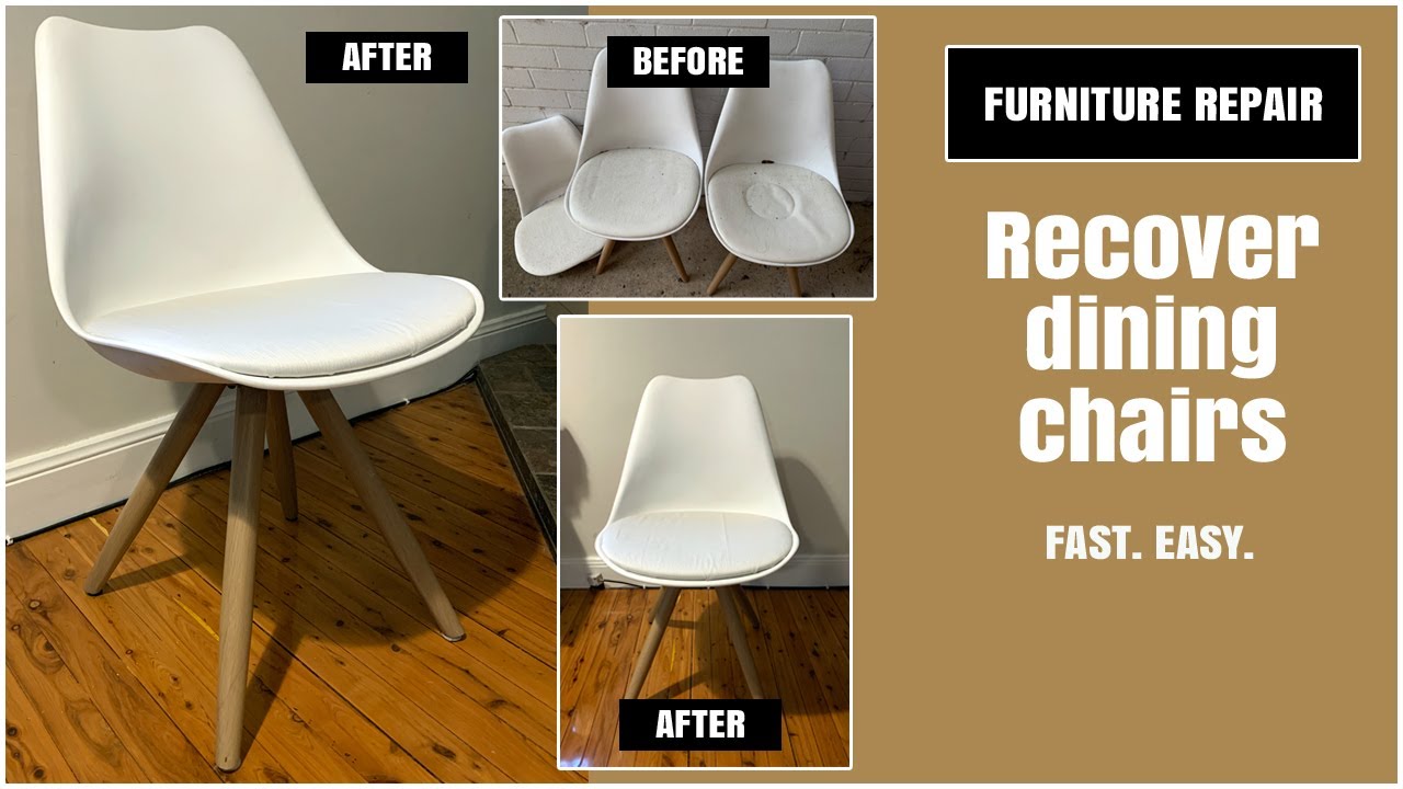 How to recover a dining chair | An easy and fast furniture upcycling project 