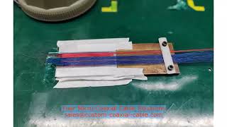 high quality coax connectors thin coax cable ultra thin micro coaxial wire assembly Solder Type Wiri