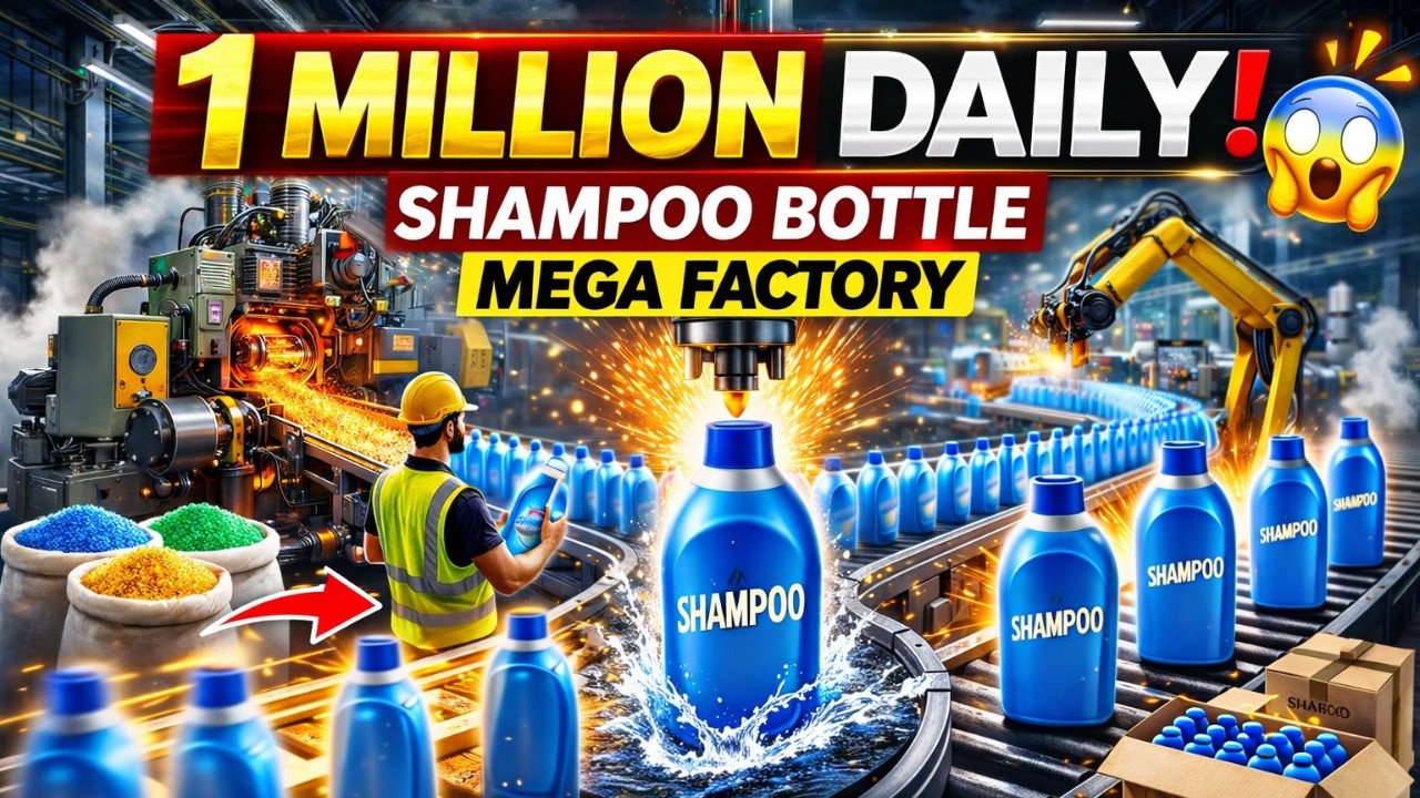 🎬 How Millions of Shampoo Bottles Are Made in Mega Factories | Full Manufacturing Process Revealed 🏭