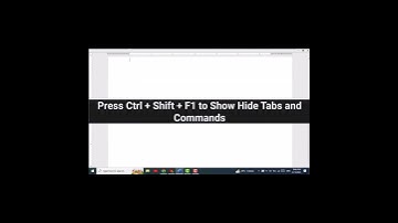 MS Word Tips and Tricks, Show Hide Tabs and Commands In MS Word #shortsvideo #mswordshorts #viral