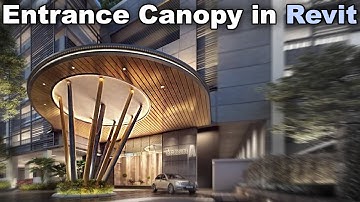 Entrance Canopy in Revit Tutorial - Slanted Column in Revit