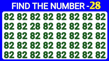 GENIUS TEST - FIND THE ODD NUMBERS AND LETTERS || SPOT THE ODD ONE OUT ||