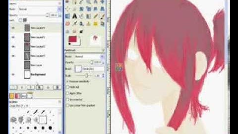 Gimp Manga Drawing part two