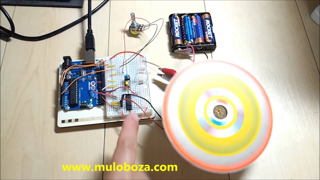 Arduino Uno Zoetrope モーターの機能テスト こども 大人の科学 工作教室 T2es Youtube