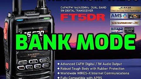 YAESU FT5D - How to enable Memory  Bank -( Learning )