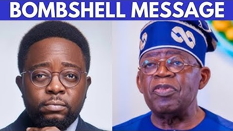 Seun Has A Strong Message For Tinubu 