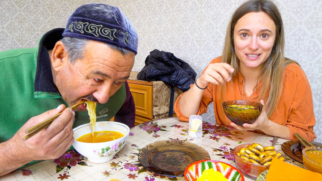 Muslim Street Food | UYGHUR CHINESE Homemade Food + HALAL Street Food in Kyrgyzstan! | Luke Martin