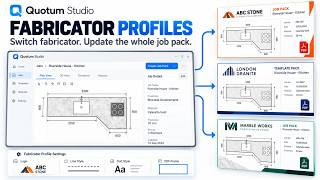 Fabricator Profiles in Quotum Studio | Custom Job Packs for Independent Templators