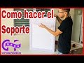 Como hacer el soporte de un gabinete en PVC