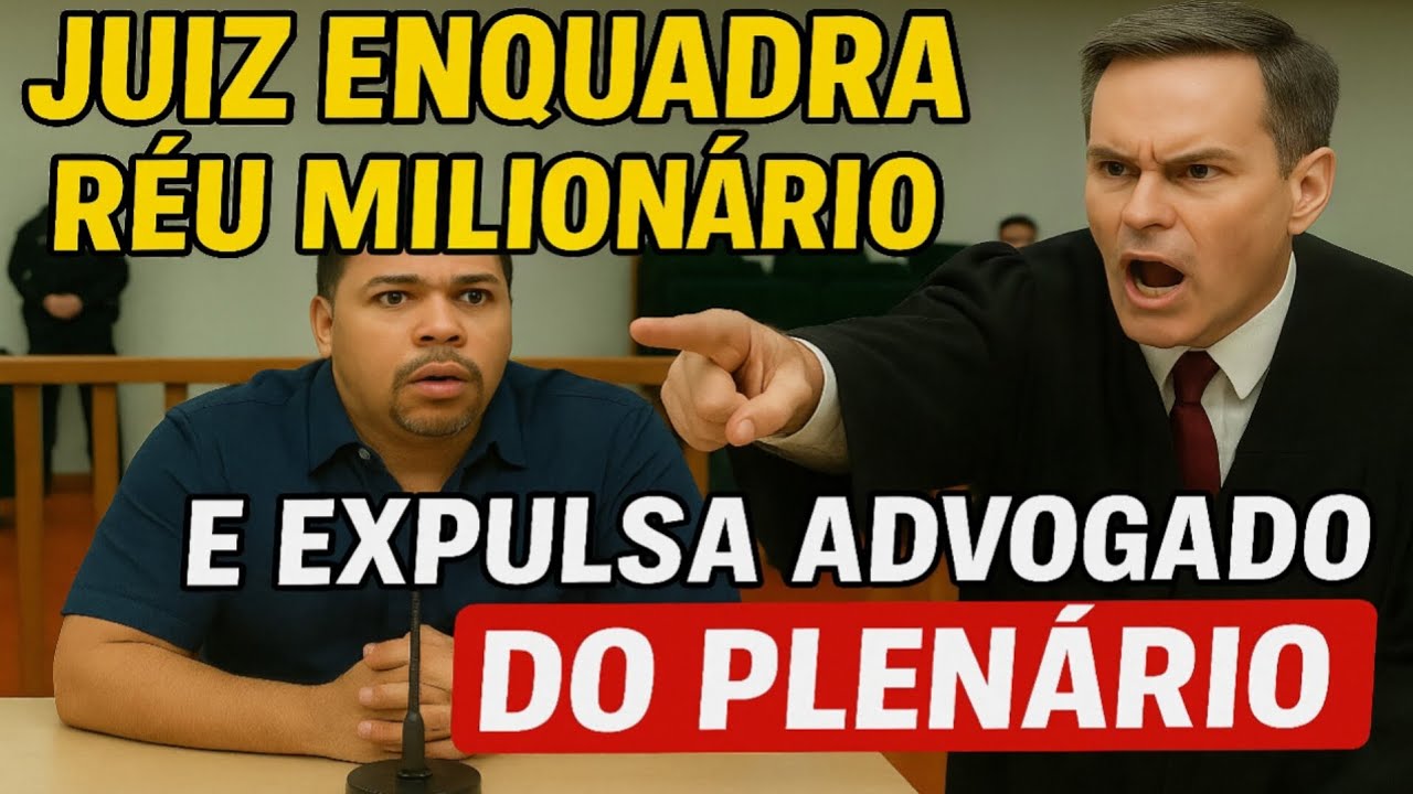 𝘼𝙐𝘿𝙄𝙀𝙉𝘾𝙄𝘼𝙎 𝘽𝙍📌 Juiz Repreende Réu Arrogante e Expulsa Advogado Durante Sessão!