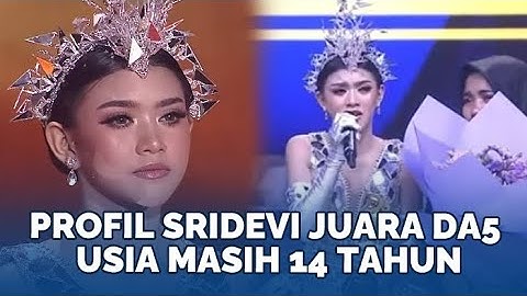 Sosok Sridevi Juara Dangdut Academy 5, Usia Masih 14 Tahun Asal Prabumulih Sumsel